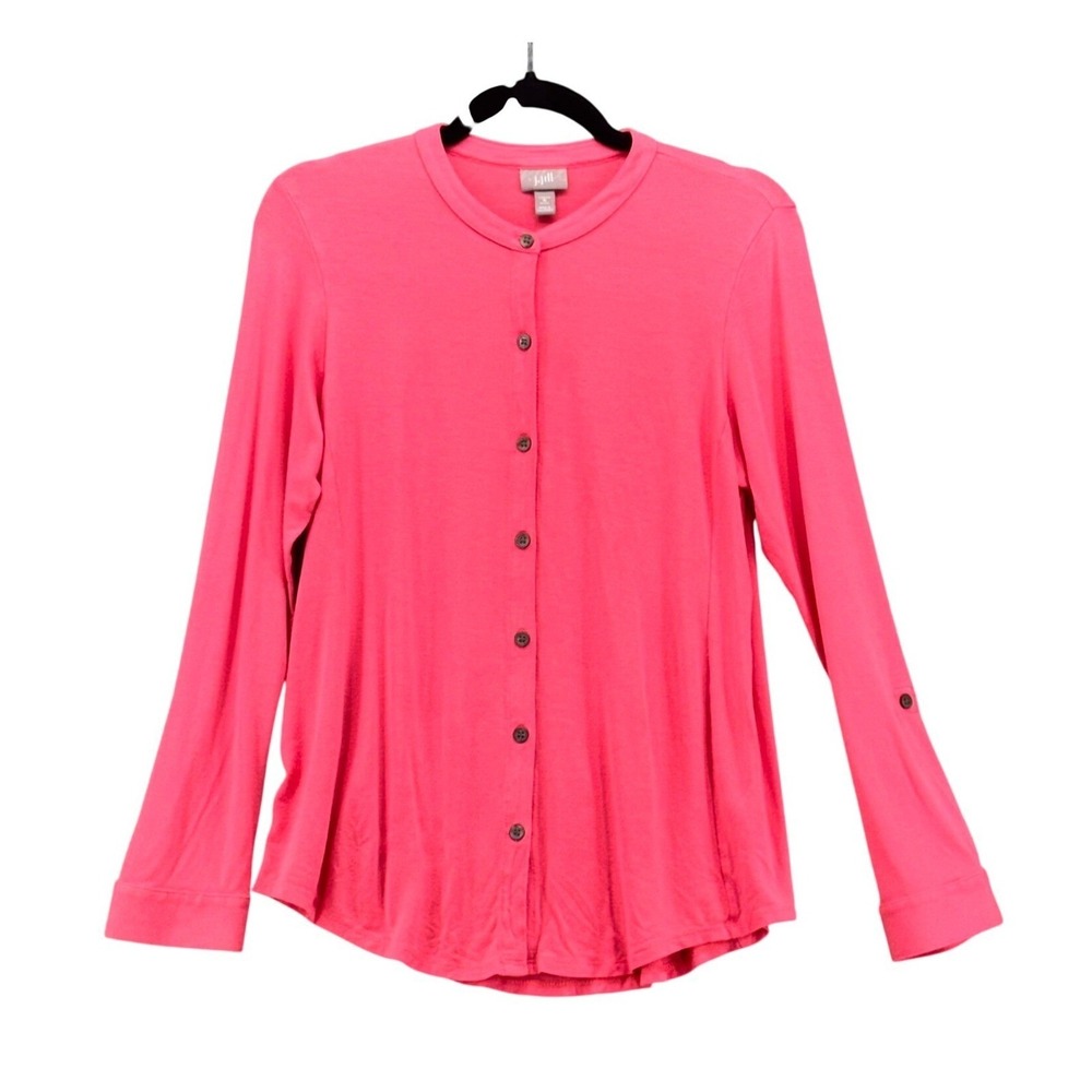 J Jill Lightweight Cardigan Salmon MP